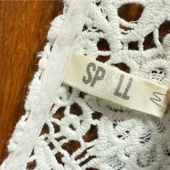 Spell White Embroidered Lace Mini Dress Medium - Picture 10 of 16